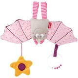 Sigikid 42208 Anhänger Fledermaus Urban Mädchen Babyspielzeug empfohlen ab Geburt rosa