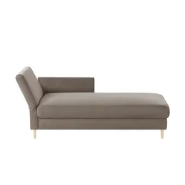 Nehl Liege Easy Flachgewebe 220 x 80 x 96 cm Grau mit Schlaffunktion