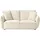 Beliani Sofa 3-Sitzer Kunes Stoff Hellbeige