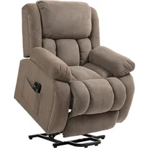 Homcom Fernsehsessel Braun, Textil, 93x100x104 cm, Wohnzimmer, Sessel, Fernsehsessel