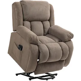 Homcom Fernsehsessel Braun, Textil, 93x100x104 cm, Wohnzimmer, Sessel, Fernsehsessel
