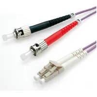 Roline LWL-Kabel 50/125μm OM4, LC/ST, violett, 5 m