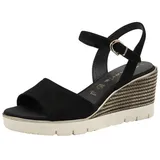TAMARIS Keilsandaletten Damen Schwarz 38