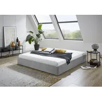Westfalia Schlafkomfort Polsterbett "Osaka", grau, B:185cm L:205cm, Bezug: Glanzvelours