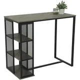 HELA Tische Bartisch Klara, Dekor Fischgrät grau