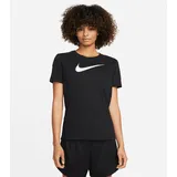 Nike Nike, Dri-Fit Swoosh T-Shirt Damen, Schwarz,