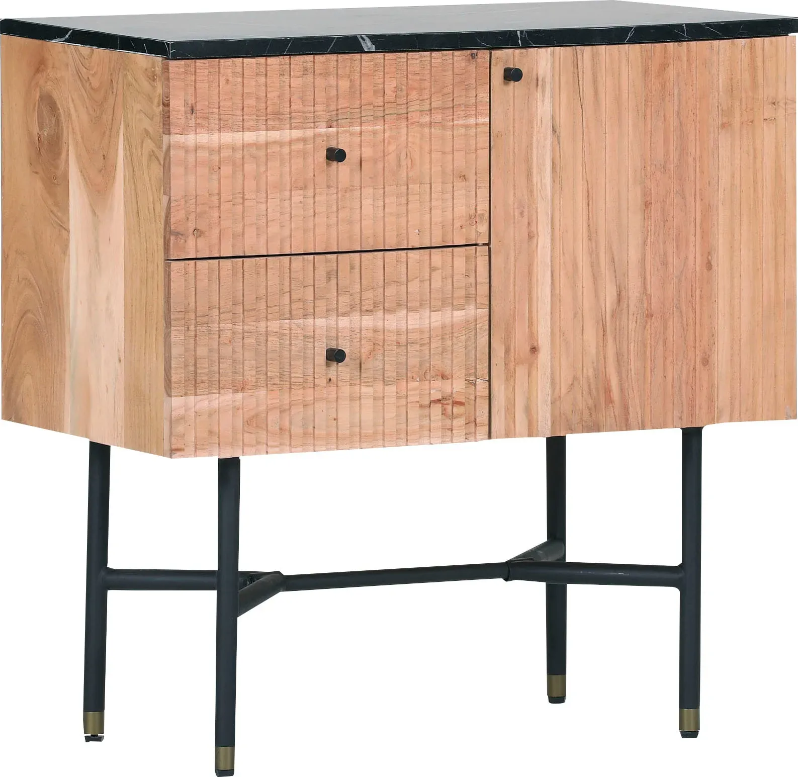 Kommode GUTMANN FACTORY, beige (natur), B:80cm H:80cm T:42cm, Sideboards, Kommode