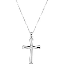 Kette mit Anhänger FIRETTI "Schmuck Geschenk Silber 925 Halsschmuck Halskette Silberkette Kreuz", silber (silberfarben), Halsketten, Damen, Silber 925 (Sterlingsilber), L: 47cm B: 1,3mm, B:1,3mm