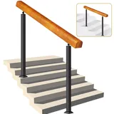 DMCHENGMA 5-Stufen-Handläufe für Außentreppen, Massivholz-Handlauf für 1 oder 5 Stufen, Treppengeländer-Handläufe für Betonstufen oder Holztreppen (Farbe : Height 95cm, Size : 110cm/43inch)