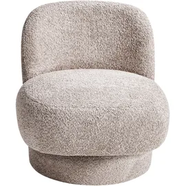 Beliani Drehsessel AYLO Bouclé 0 x 0 x 0 cm Taupe