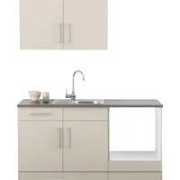 WIHO KÜCHEN Küchenzeile Cali 160 cm beige