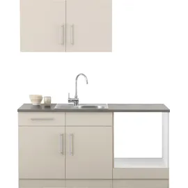 WIHO KÜCHEN Küchenzeile Cali 160 cm beige