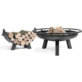 Cook King Feuerschale PORTO Ø 70 cm Schwarz