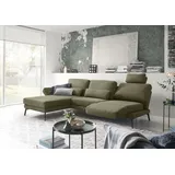 Candy 3C Candy Ecksofa »Kairo modernes Multifunktions-Sofa, bequem, L-Form«, inklusive Drehsitz, Armlehnen- und Rückenverstellung, grün