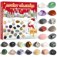 SANYHOM Edelstein Adventskalender 2025 für Kinder, Kristalle Adventskalender mit 24 Tage Weihnachtskalender Countdown Kalender Spielzeug Überraschungen, Steine Advent Countdown Calendar Geschenk