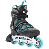 K2 Skates Damen Inline Skates ALEXIS 80 ALU, grey - cyan, 30G0417.1.1.090