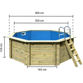 Karibu Modell 1 A 400 x 400 x 124 cm kdi