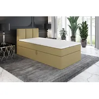 Mebloland Boxspringbett, Jugendbett NASI 80x200 (Links) mit Bettkästen, Bonell-Matratze