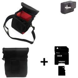 K-S-Trade Kameratasche für GoPro Hero 5 Black, Kameratasche Fototasche Umhängetasche Schutz Hülle mit Zusatzfach schwarz