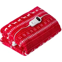 Camry Heizdecke CR 7441 Elektrische Wärmedecke mit Timer 160x180cm Weihnachtsmuster