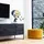Woood Hocker Sara Samt 60 x 36 x 60 cm Gelb