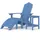 vidaXL Adirondack-Gartenstuhl 38 x 83 x 46 cm blau