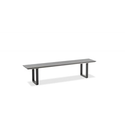 Bank Nemo Profilkufen anthrazit - 200 cm HPL Beton-Design