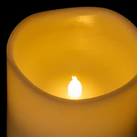 Relaxdays LED Kerze 24,5 cm 2 St. weiß