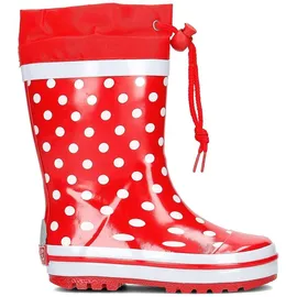 Playshoes Gummistiefel Rot/Punkte 32,5