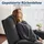 MCombo Relaxsessel 7008 Stoff 90 x 105 x 94 cm Grau mit Liegefunktion und Massage