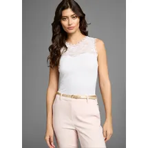 LAURA SCOTT Spitzentop Weiß 36