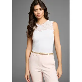 LAURA SCOTT Spitzentop Weiß 36