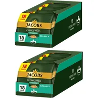 JACOBS Pads Crema Balance 180 Getränke - 10x18 Kaffeepads Senseo kompatibel