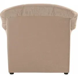 DOMO collection Sessel Elva Kunstleder 99 x 84 x 82 cm Beige mit Federkern