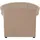 DOMO collection Sessel Elva Kunstleder 99 x 84 x 82 cm Beige mit Federkern