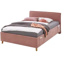 Meise Möbel Fun Polsterbett Rosa, Textil, Eukalyptusholz, 120x200