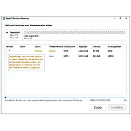 EASEUS Partition Recovery 2026 1 PC Dauerlizenz