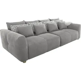 Jockenhöfer Big-Sofa Baumwolle/Polyester 3-Sitzer Grau