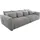 Jockenhöfer Big-Sofa Baumwolle/Polyester 3-Sitzer Grau