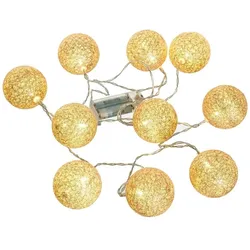 Atmosphera - Weihnachtsgirlande mit 10 LED-Kugeln D7