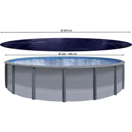 Quick Star Poolabdeckung Schwarz Ø 420 cm