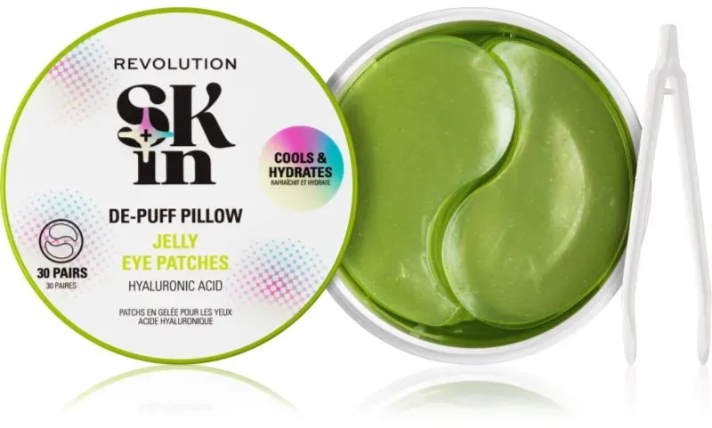 Revolution Skincare Skindividual Happy Hydrate De-Puff Hyaluronic Acid Jelly Eye Patches Feuchtigkeit spendende Gelpolster für die Augenpartien 30 St.