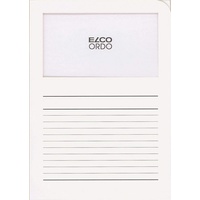 ELCO Sichtmappen Ordo classico - weiß, 120g, 10 Stück, Sichtfenster und