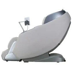 HOME DELUXE Massagesessel ALVINA mit Premium Webstoffpolsterung Grau 157 x 76,7 x 116 cm | 4D Massagetechnologie, 24 Massageprogramme, Wärmefunktion