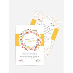 Geburtstagseinladungen Karte selbst gestalten mit Spruch und Fotos im Onlinedesigner bei Meine-Kartenmanufaktur.de