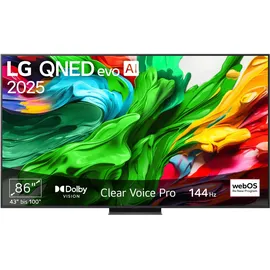 LG 86QNED86A6A 86" 4K QNED evo AI Smart TV