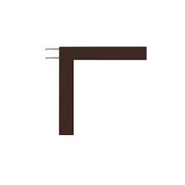 Hecht Fliegengitter Fensterbausatz Master Slim 130 x 150 cm Braun