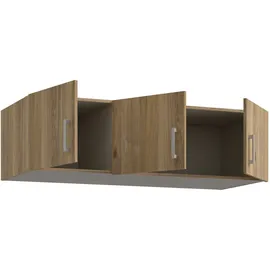 Forte eiche, B:133,2cm H:38,1cm T:54,2cm, Spanplatte, Möbelaufsätze, Schrankaufsatz, Schrankaufsatz, Stauraum, 3 Türen,Raumnutzung