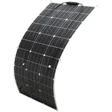 Aysolar 100W 12V Solarpanel Flexibel Monokristallines Flexible Solarmodul 100 Watt 12 Volt für Wohnwagen Wohnmobil Boot Yacht Marine 12V Batterien