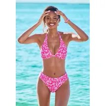 VIVANCE Bikini-Hose Damen Rosa/Weiß 32